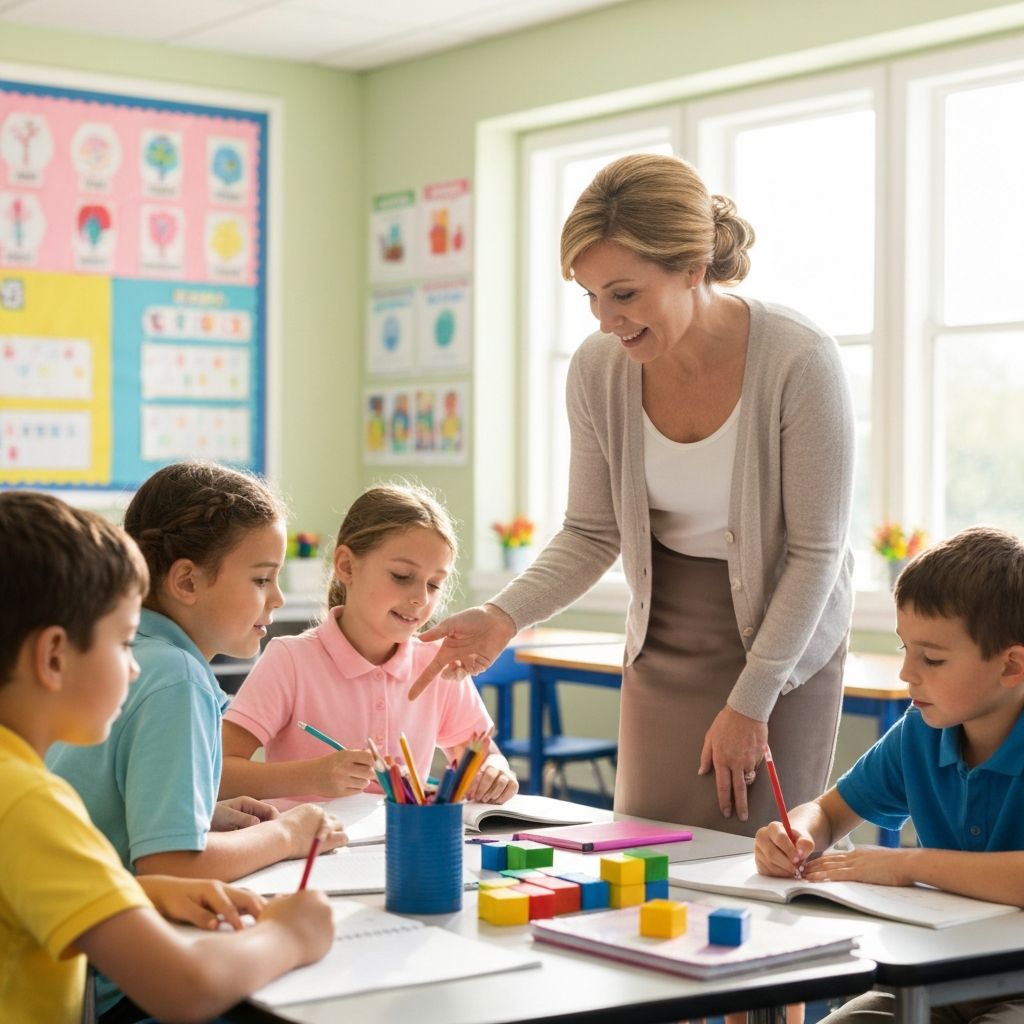 Ms. Connie with students